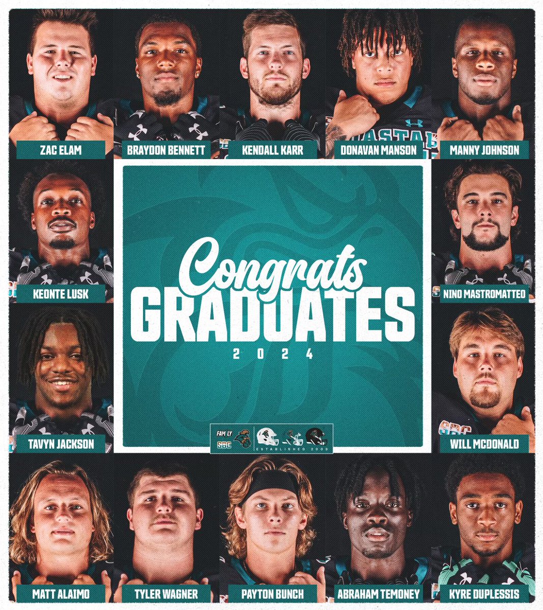 Not only are these players great young men, but now they can call themselves GRADUATES !! #OnceAChantAlwaysAChant #FAM1LY #BestIsYetToCome