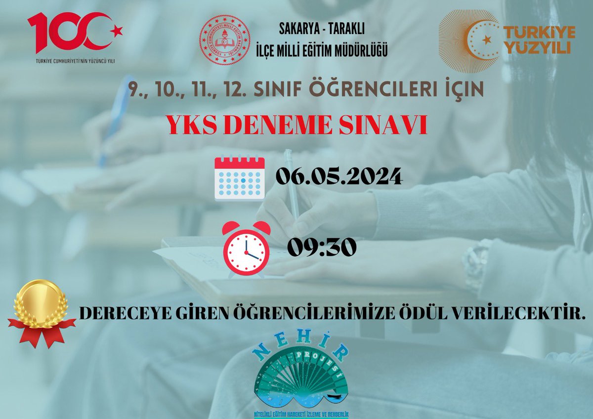 Taraklımızda ' tüm sınıflarımızda gerçekleşecek olan ölçme ve değerlendirme sınavında ' öğrencilerimize başarılar dileriz. @Yusuf__Tekin @tcmeb @ValiKaradeniz @BSerttas25 @coskunbakirtas @remzi_yetkin @sakaryamem