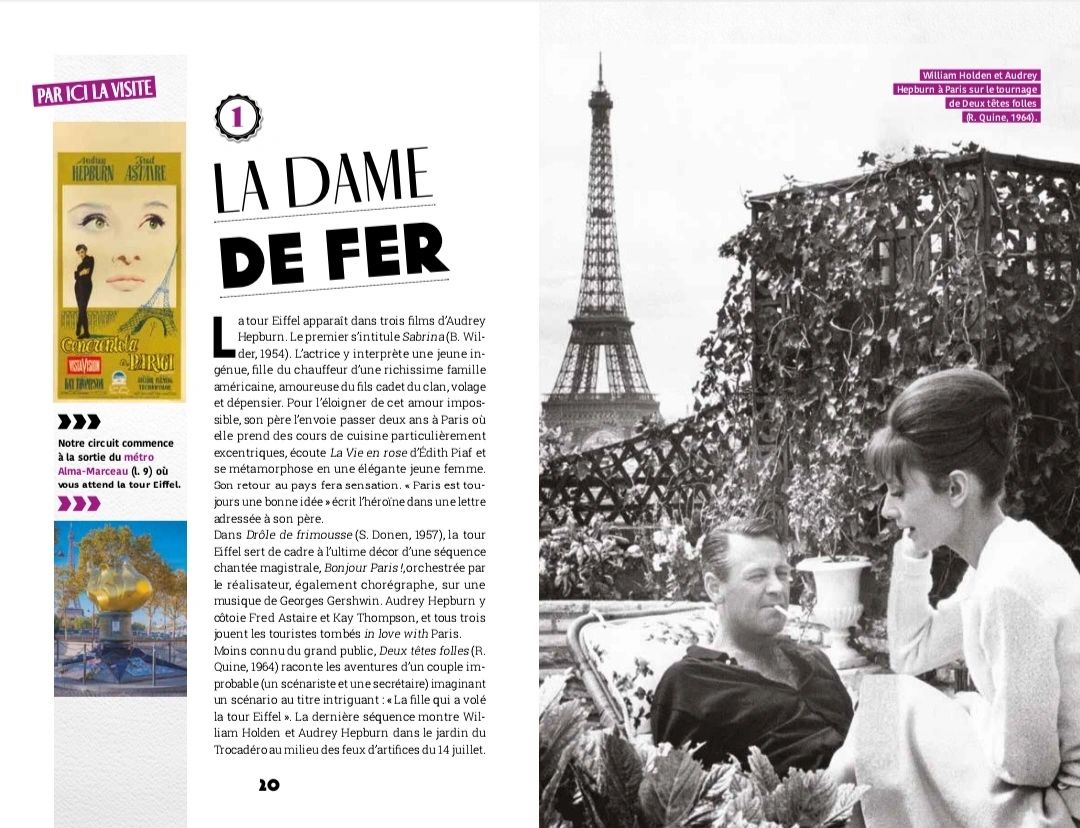 cinebalade's tweet image. Heureuse de vous annoncer la parution chez @Hugo_Publishing de mon ouvrage "Paris Ciné-Balades", un guide de 15 circuits idéal pour explorer à votre rythme le Paris du cinéma, avec des balades dédiées à Varda, Truffaut, Belmondo, Hepburn, Sautet, Klapisch, Oury...