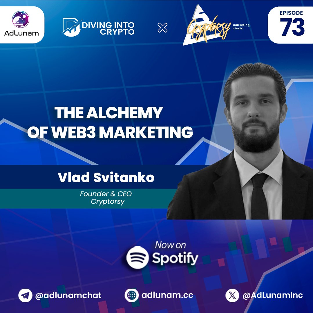 Discover the secrets of Web3 marketing with @vladsvitanko, Founder & CEO of @cryptorsyio, on this enlightening episode of #DIVIC! From decoding the basics to navigating the highs and lows of the crypto industry, discover the alchemy behind successful strategies🚀…