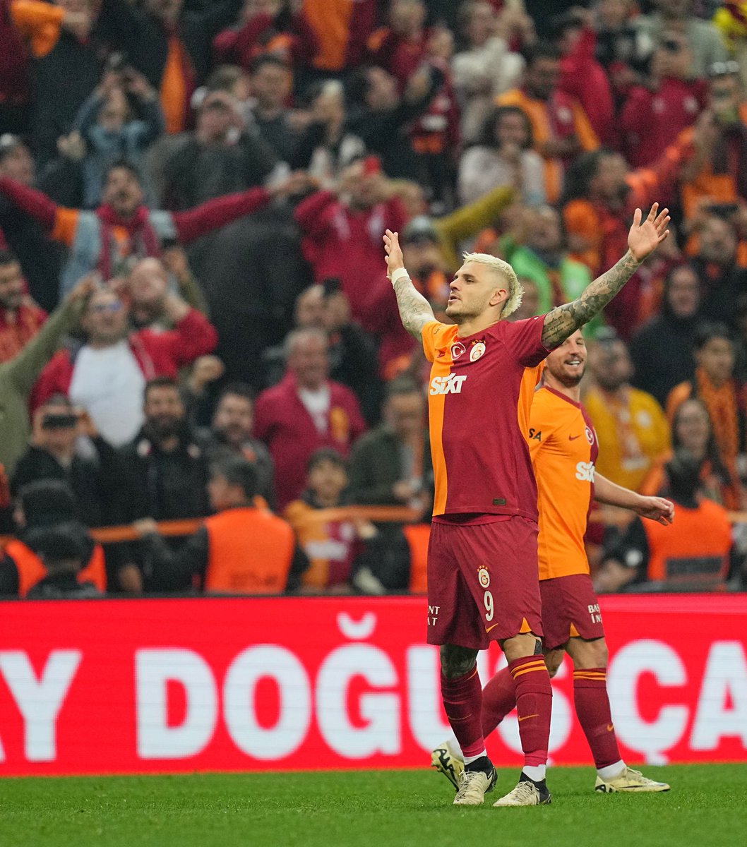 FULL TIME: Galatasaray win 6-1 !!!!!! TOP OF THE LEAGUE WITH THREE GAMES TO GO. SEVEN POINTS CLEAR