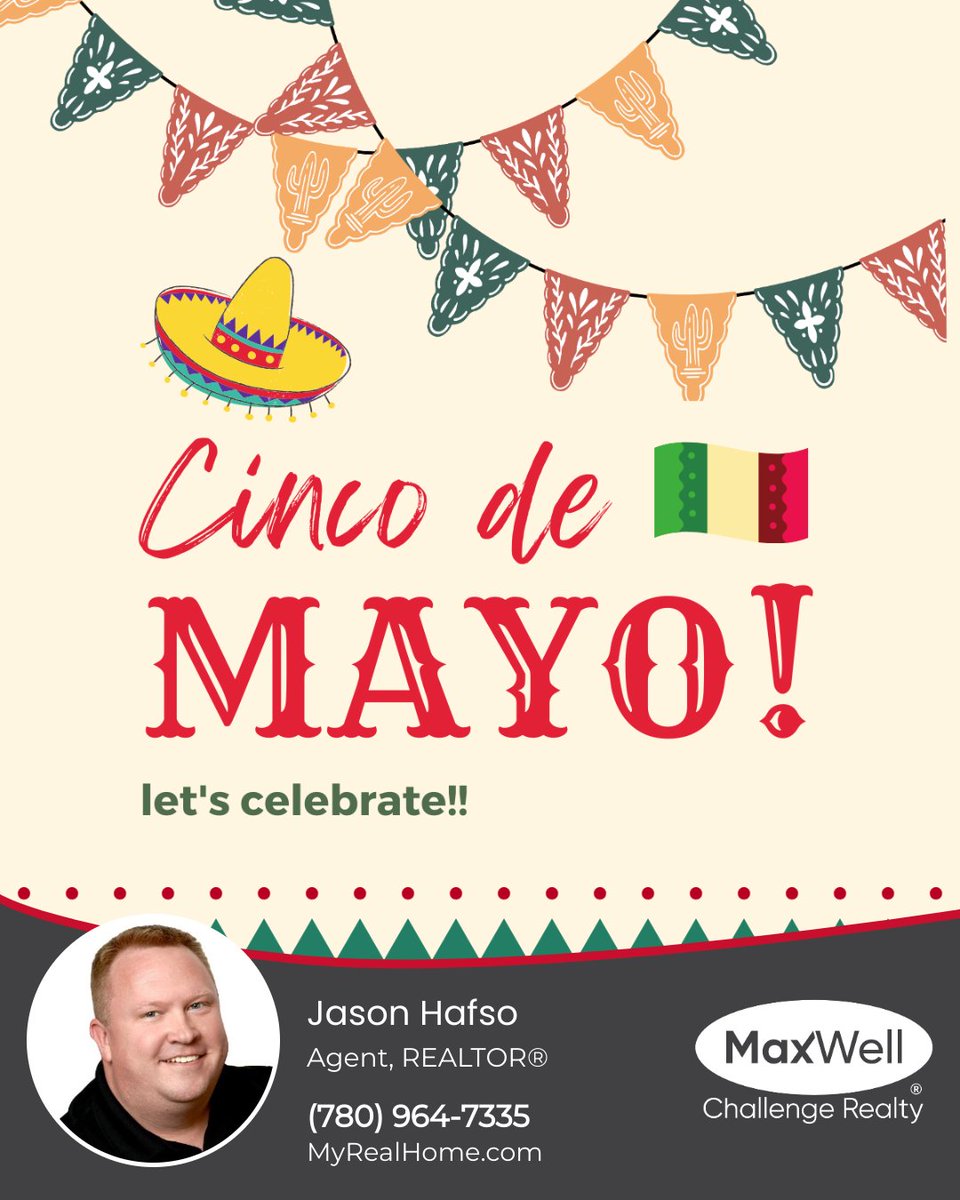 Tacos, friends, and good times are all you need for Cinco de Mayo! How will you make your celebration unforgettable? 

#cincodemayo #tacos #celebratetogether #MyRealHome #YEGRealEstate