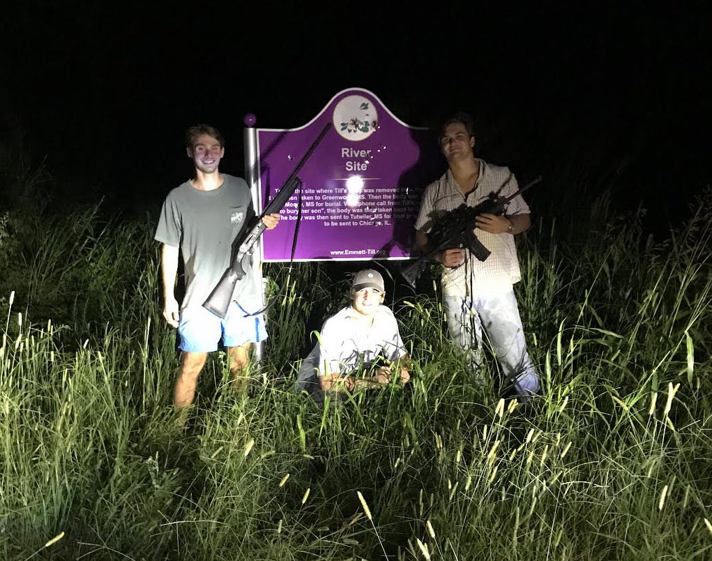 Kappa Alpha Order is the same University of Mississippi fraternity from which, in 2019, three students shot up and posed with a sign marking the site where 1955 lynching victim Emmett Till's body was dumped into the Tallahatchie River. amp.cnn.com/cnn/2019/07/25…