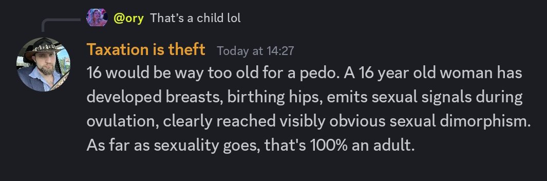 Discord user tries justifying pedophilia, take 35548