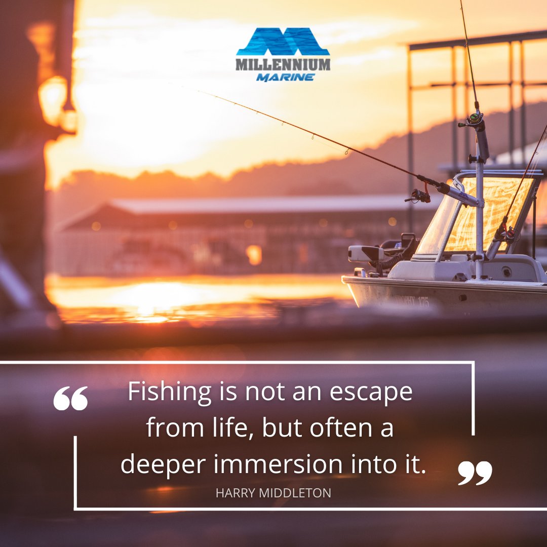 Fishing transports us to a special world and a different state of mind. #MillenniumMarine #FishMillennium #fisherman #anglerapproved #fishing