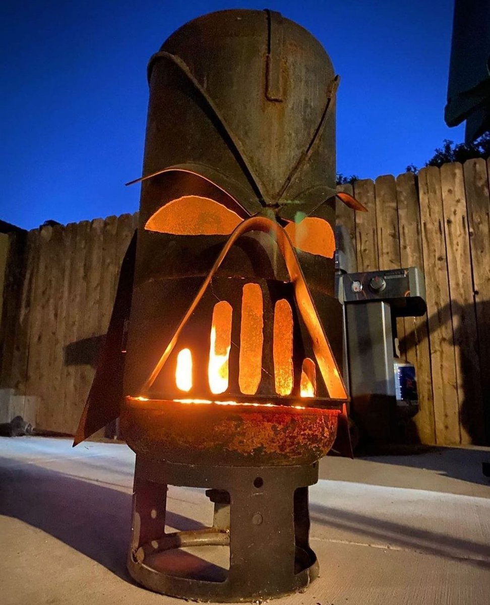 Check out this Darth Vader fire pit! #ThisIsTheMay #RevengeOfTheFifth #StarWars #WeldRed #WeldRedNation #WeldRedGalaxy