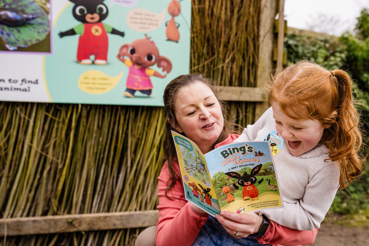 Nature exploring… it’s a Bing thing! Join Bing and Flop at @WWTMartinMere this May half term for activity trails, storytelling, live mini-shows, and meet and greets. 😃 Discover more here 👉 bit.ly/3Qv1gLx