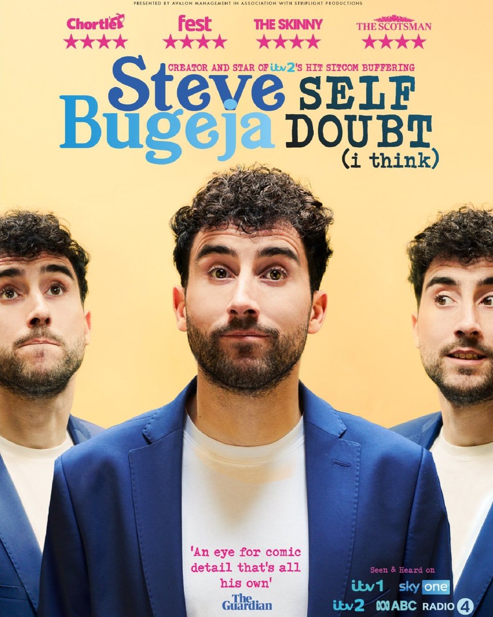 COMING UP! 📢 STEVE BUGEJA: Self Doubt (i think) 🤔 Thursday 16th May 2024 | 7:30pm 🎟️ Tickets are on sale now via engineshed.co.uk/events/id/1772…