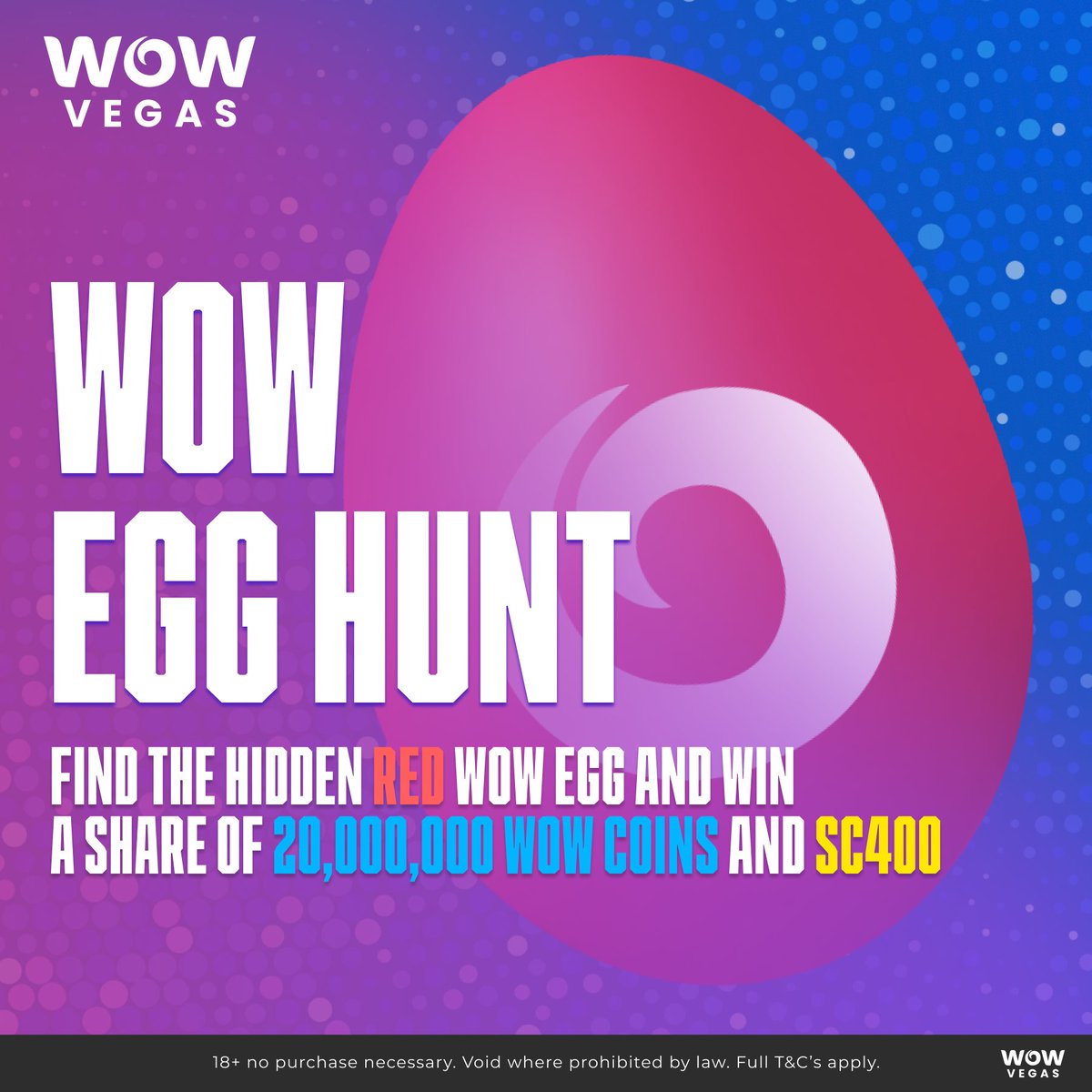 This week a red egg was hidden on one of our posts. Can you guess where is it? 🥚 Pop up a comment below with your username and the post you found it in! 🔎 20 correct answers will be randomly selected to get 1 Million WOW Coins and SC 20. 🤑