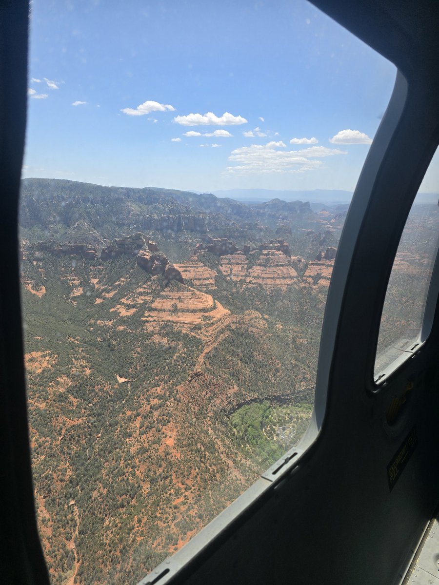 Flying over Sedona AZ in a UH 60 Blackhawk