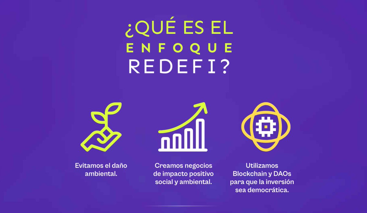 ReDeFi: 

Utilizar tecnología de finanzas decentralizadas para cultivar prácticas regenerativas en harmonía con el Capital Vivo.