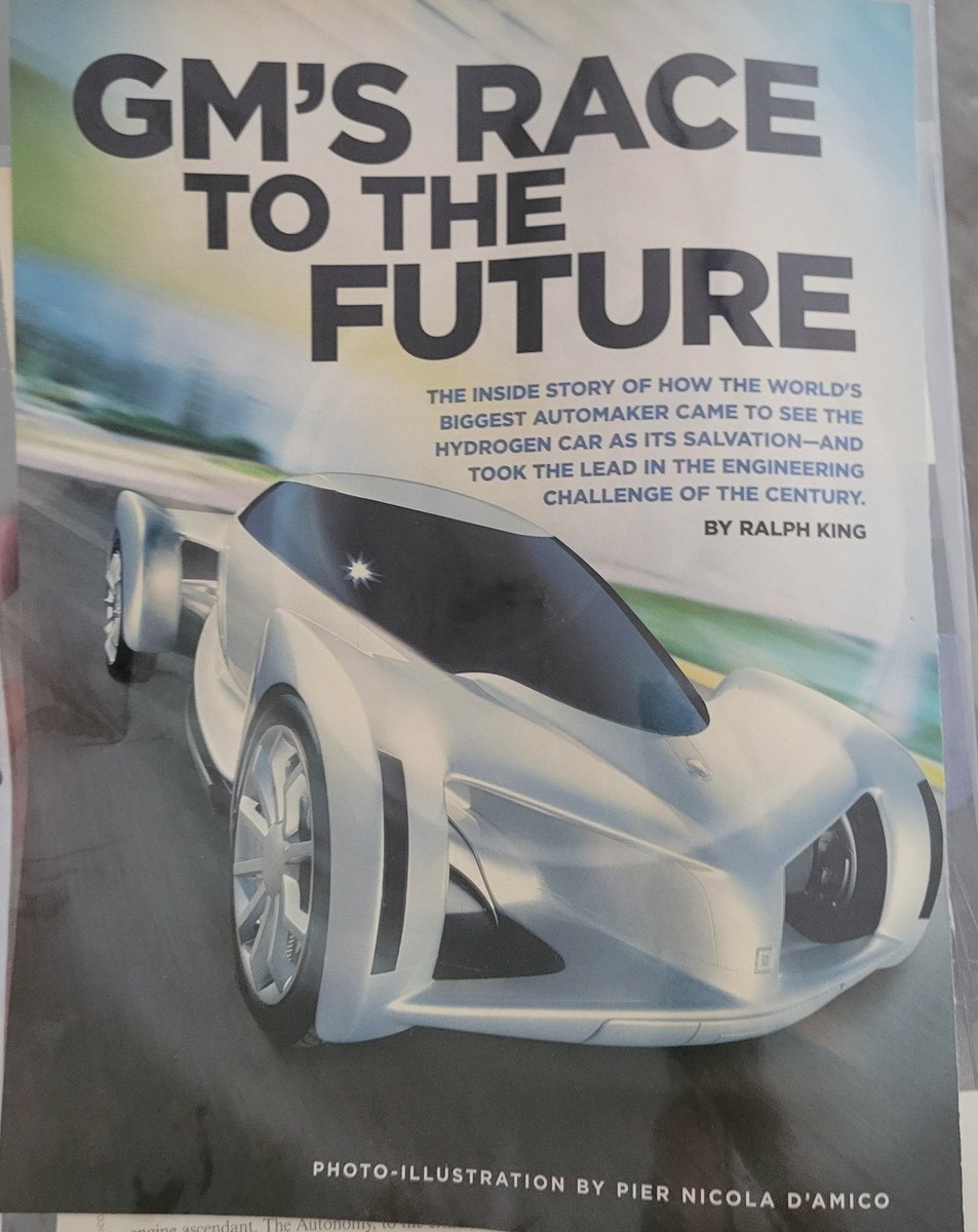 Cleaning out files...
Found 2003 Era Hydrogen Fuel Cells (and Larry Burns GM skateboard vision) clips.
Been A believer for a LONG time! Still think H2 based EVs win marathon for wider transportation sector. S Curves can be 40-60 year cycle... still early with electric motors