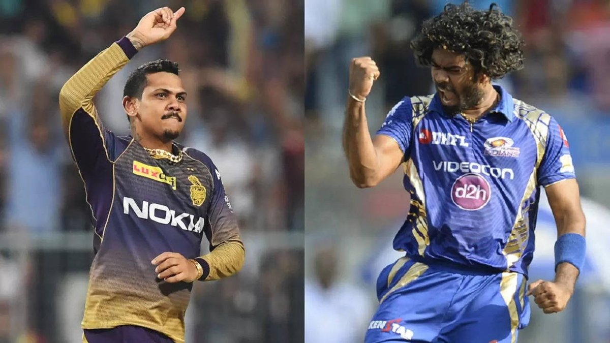 🚨 STAT ALERT 🚨 Most T20 Wickets for a Single Franchise 👇 𝗡𝗮𝗿𝗶𝗻𝗲 - 𝟭𝟵𝟱 𝗪𝗶𝗰𝗸𝗲𝘁𝘀 (𝗞𝗞𝗥) Malinga - 195 Wickets (MI) Bhuvi - 154 Wickets (SRH) Bravo - 154 Wickets (CSK) Chahal - 139 Wickets (RCB)