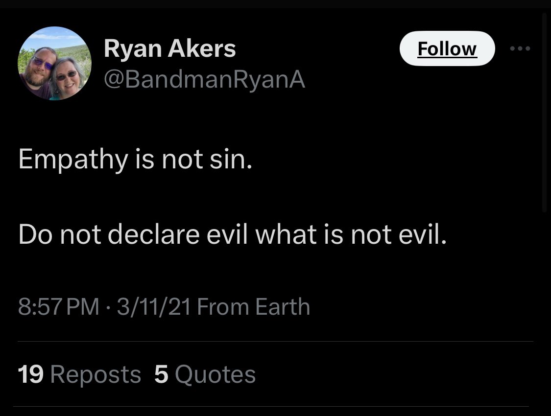 ExaminingMoscow's tweet photo. Your daily reminder that empathy is not a sin.

“Jesus wept.” (John 11:35)

“Weep with those who weep.” (Romans 12:15) https://t.co/sZ50WUGaHi