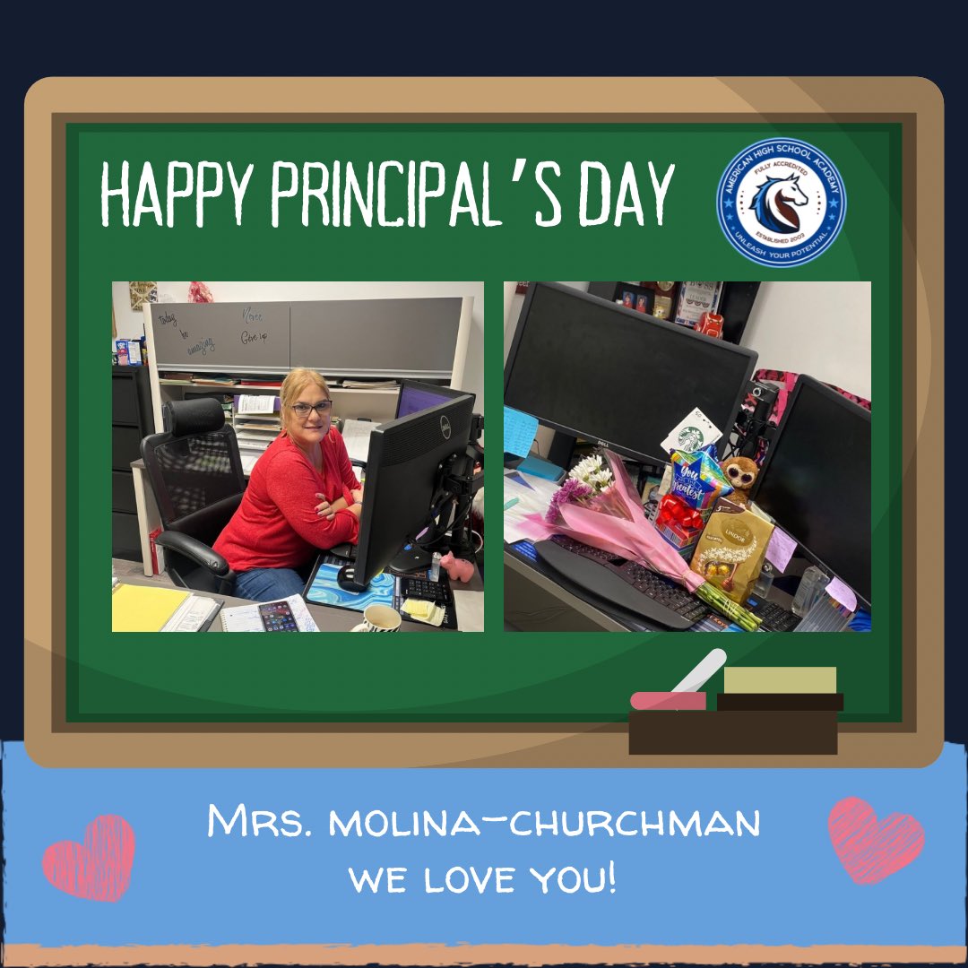 This week we celebrated our amazing Principal Mrs. Molina-Churchman on Principal Appreciation Day! We appreciate everything you do for our students and faculty. 🐴
~
#mircoschool #makeitahsa #ahsafamily #safeschool #homeschool #homeschoolfun #homeschoollife #highschool…