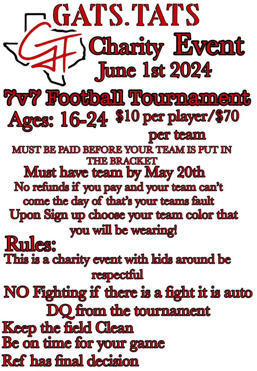 ๐๐ช๐ท๐ฒ๐ฎ๐ต ๐ซ๐ป๐ช๐ (@danielbray2_) on Twitter photo We will be at @GatsTats charity event with a super squad June 1st ! <a href="/BryanSpotwoodII/">Bryan Spotwood II</a> <a href="/KeeganDAnderson/">Keegan Anderson 2025 Athlete</a> <a href="/TreSharp3/">Tre Sharp ๐ธ</a> <a href="/treven_turner/">Tre Turner</a> <a href="/dylon_davis24/">Dylon</a> <a href="/XzavieonJohnson/">Zae โ 1k โ Johnson ๐</a> <a href="/ZayyAlexander/">Zavian Alexander</a> We will be at @GatsTats charity event with a super squad June 1st ! <a href="/BryanSpotwoodII/">Bryan Spotwood II</a> <a href="/KeeganDAnderson/">Keegan Anderson 2025 Athlete</a> <a href="/TreSharp3/">Tre Sharp ๐ธ</a> <a href="/treven_turner/">Tre Turner</a> <a href="/dylon_davis24/">Dylon</a> <a href="/XzavieonJohnson/">Zae โ 1k โ Johnson ๐</a> <a href="/ZayyAlexander/">Zavian Alexander</a>