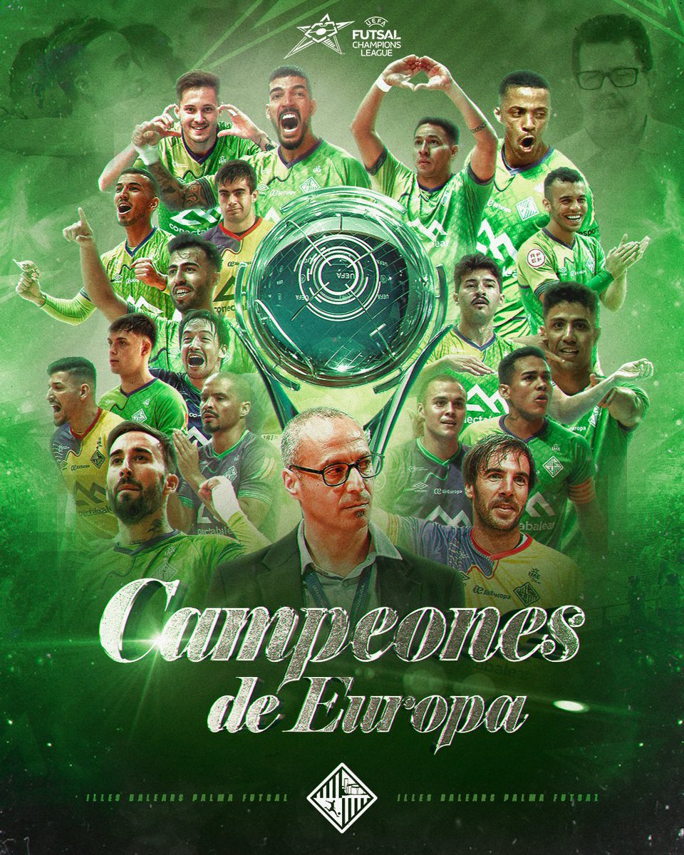 🏆 𝐂𝐀𝐌𝐏𝐄𝐎𝐍𝐄𝐒 𝐃𝐄 𝐄𝐔𝐑𝐎𝐏𝐀𝐀𝐀𝐀𝐀𝐀𝐀𝐀𝐀𝐀𝐀𝐀𝐀𝐀𝐀 (𝐱𝟐)‼️

#UEFAFutsalChampionsLeague
#CAMPEONESdeEUROPA