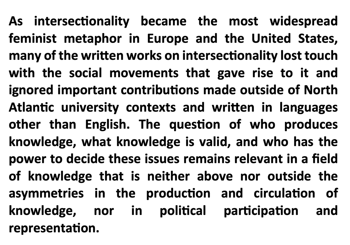 On Intersectionality by Mara Viveros Vigoya