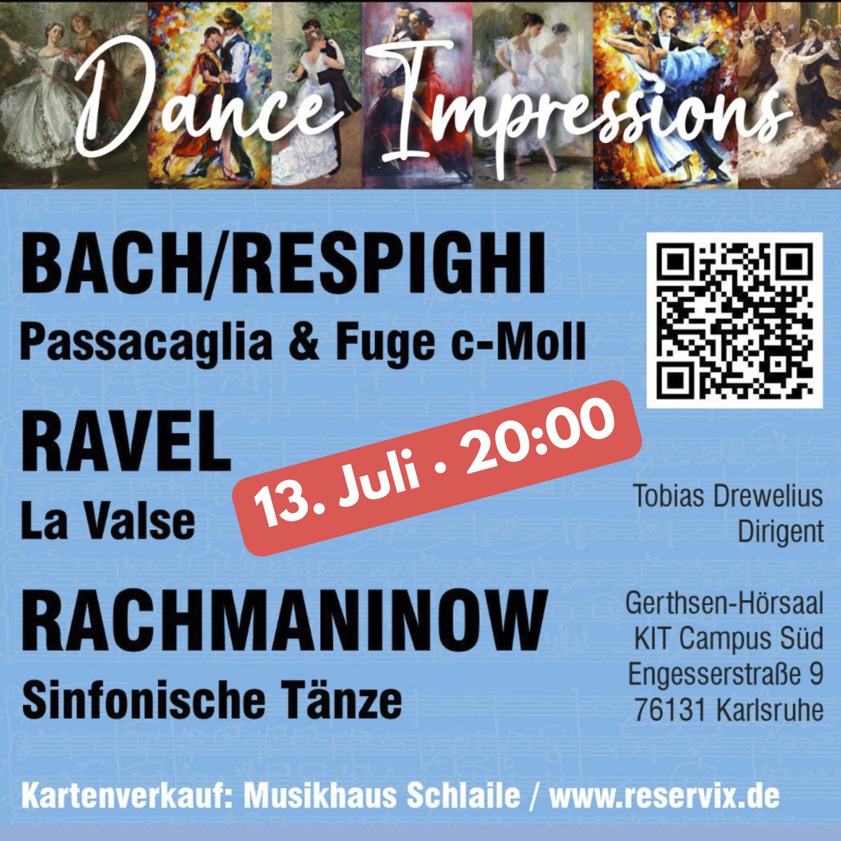 Karten für unser Sommerkonzert im <a href="/KITKarlsruhe/">Shmoopy</a>  könnt ihr ab sofort kaufen! 😍

reservix.de/tickets-dance-…

Auf welches Werk freut ihr euch besonders? ❤️

@zak_kit

#karlsruhe #kitkarlsruhe #bach #ravel #rachmaninoff #orchester #tanz #dance #valse #passacaglia #fuge