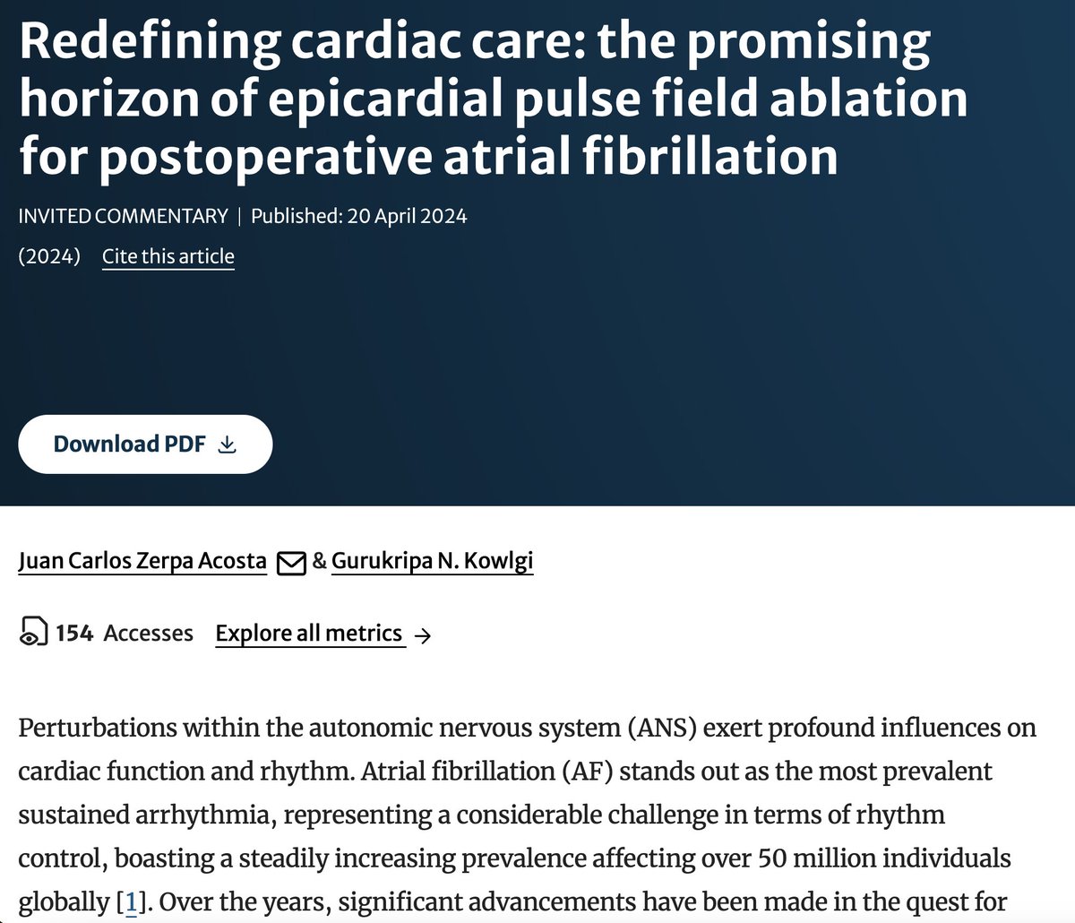 Thanks @jczerpa & @TheRhythmDoc for an excellent commentary on recent @JICE_EP paper by @DMusikantow et al. (Neural AF) #EPeeps 📖rdcu.be/dG0qW