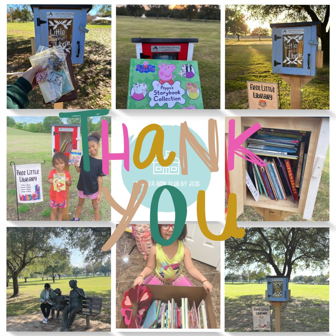 Because of you, #ABCbyJess exists. Thank you 🙏🤍 #communityinvolvement #littlefreelibraries #oystercreekpark #kittyhollowpark