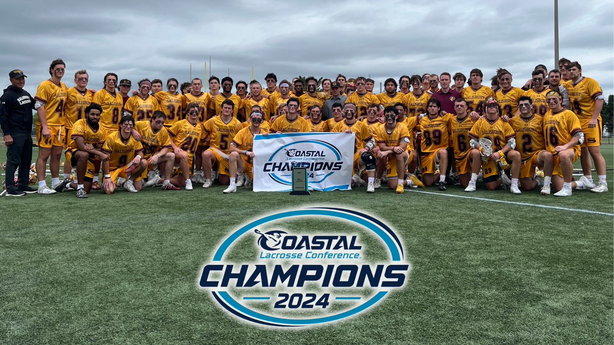 CHAMPS!!! @SUSeaGulls captures second CLC title and 26th overall conference title in program history with a 14-7 win over second-seeded CNU. The top-ranked Sea Gulls will find out their NCAA opponent in tonight's selection show at 9pm. #d3lax #coastallax