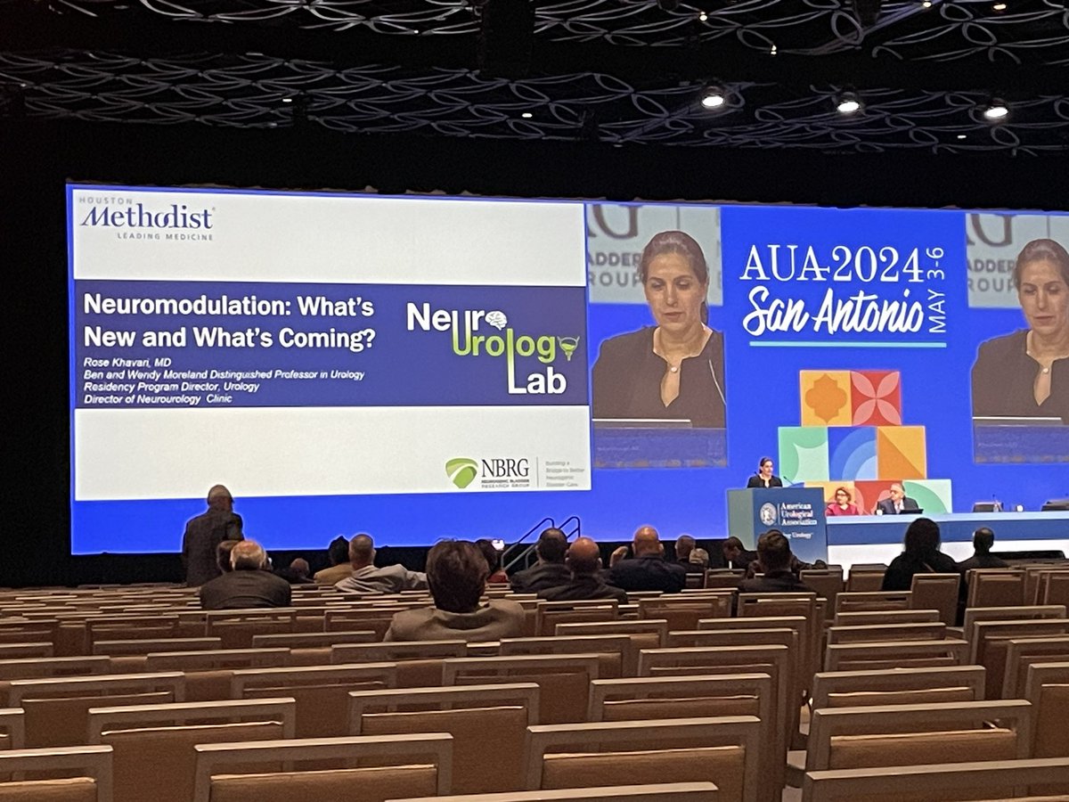 Prior Pittsburg University O’Brien Center Opportunity Pool recipient and current CAIRIBU Collaboration Awardee @RoseKhavari presents what’s new and what’s coming in next 5-20 years in therapeutic neuromodulation at #AUA24 #CAIRIBUatAUA