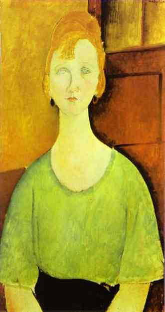 Girl in a Green Blouse wikiart.org/en/amedeo-modi…