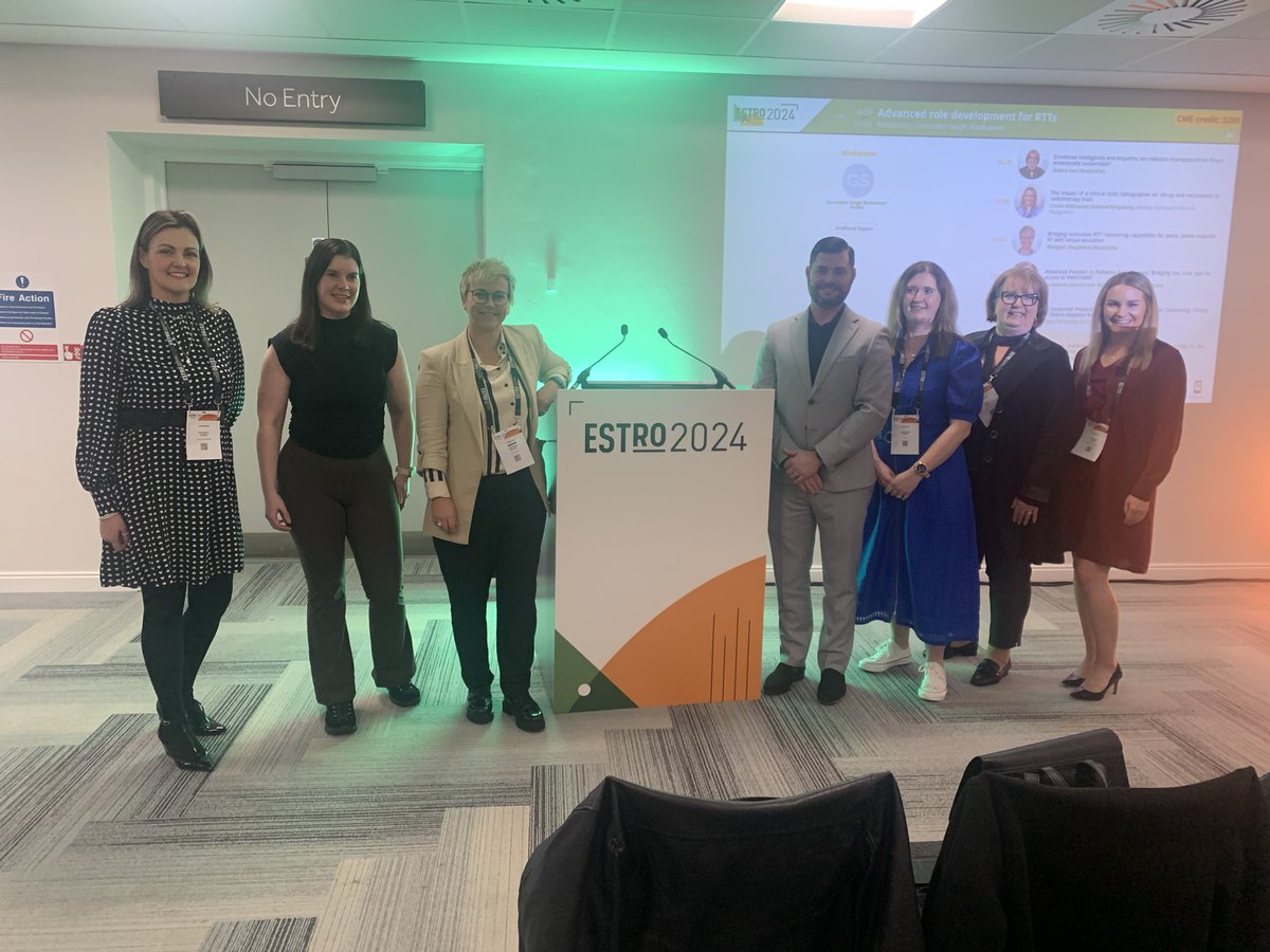 To our fellow speakers in the Advanced Role Development for RTTs session @ESTRO_RT today. Thank you for your company, it was lovely to meet you all
Debra, Meegan, @jvrsue, @RobAPRT, @karencrowther_