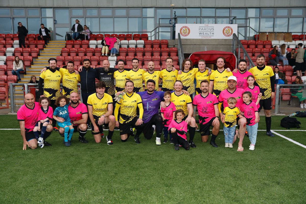 GRABEX Wandering Crows FC/CC (@wanderingcrows) on Twitter photo Great win tonight against <a href="/Celeb_FC/">Celeb_FC</a> at <a href="/HarlowTownFC/">Harlow Town FC</a>
Thank you to all who attended and supported the event to raise money for <a href="/SandsUK/">Sands - baby loss charity 💜🧡</a> 💛🩷 Great win tonight against <a href="/Celeb_FC/">Celeb_FC</a> at <a href="/HarlowTownFC/">Harlow Town FC</a>
Thank you to all who attended and supported the event to raise money for <a href="/SandsUK/">Sands - baby loss charity 💜🧡</a> 💛🩷