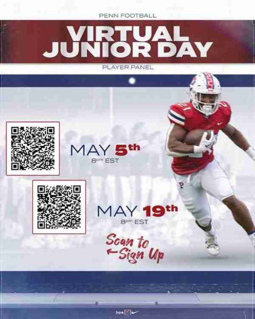 Thank you to @CoachDupont and @pennfootball for the invitation to Junior Day. Looking forward to learning more tonight. @CoachPriore @CoachBobBenson @MiltonEagles_FB @CoachBenReaves @OCCoachJack