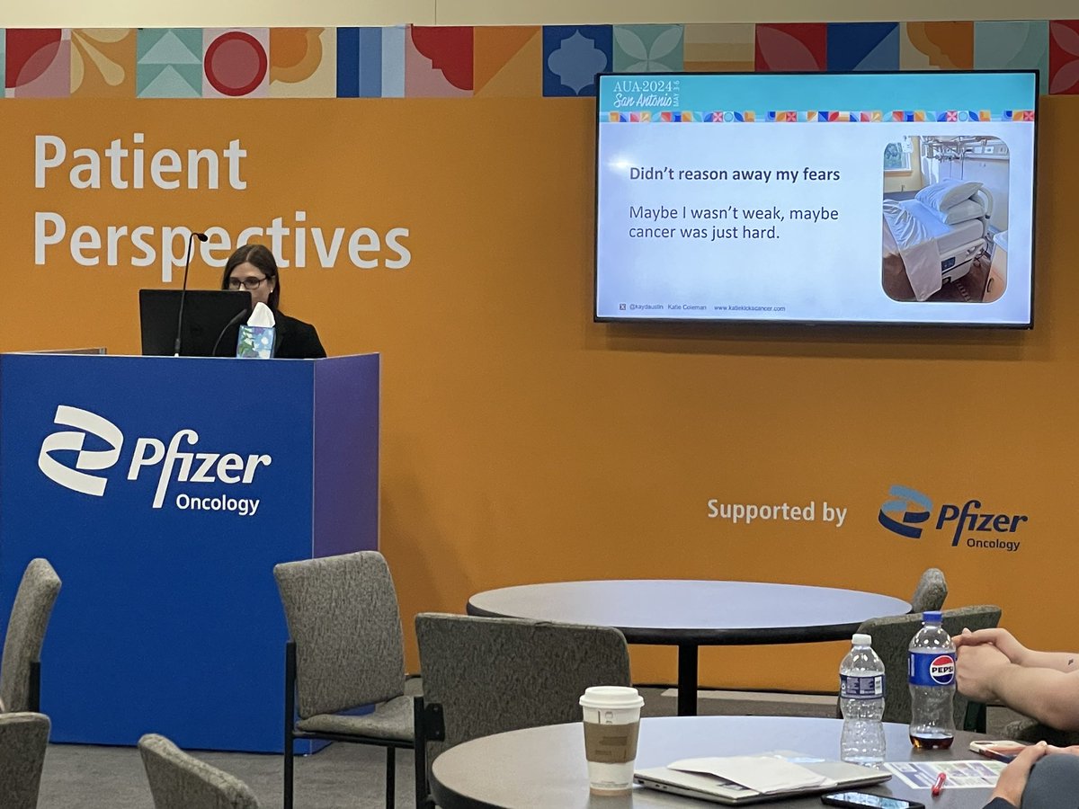 Tracie Titus (@notaspare_kcadv) on Twitter photo “Maybe I wasn’t weak; maybe cancer was just hard.”
Thanks <a href="/kaydaustin/">Katie Coleman</a> for sharing your inspiring story during Patient Perspectives at #AUA24. “Maybe I wasn’t weak; maybe cancer was just hard.”
Thanks <a href="/kaydaustin/">Katie Coleman</a> for sharing your inspiring story during Patient Perspectives at #AUA24.