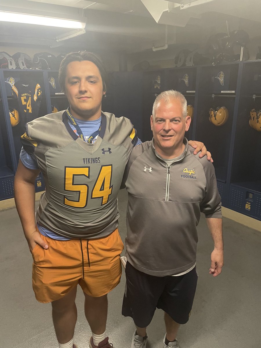 Thank you @Coachragone for having me visit Augustana College. I enjoyed my time on campus and am looking forward to visiting again. @OLMafia @thelineshowcase @FISTFootball @DeepDishFB @saint_teresa