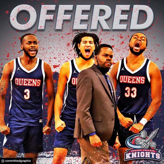 Blessed and extremely grateful to have received a Division 2 offer to Queens College!! Special thanks to Coach Collier! Go knights!! ❤️💙