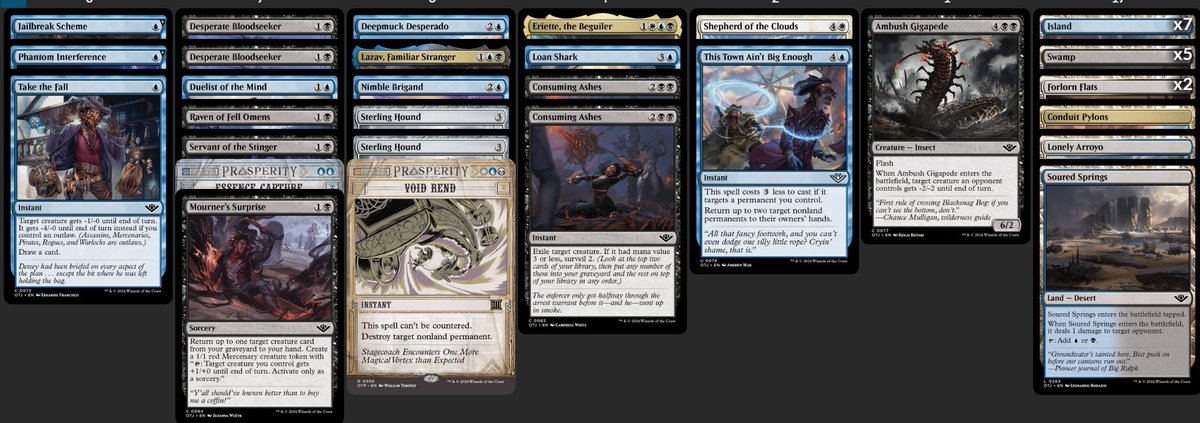 0-2 in the open with Esper mediums. Had a Gitrog and a Rakdos in the board but saw 0 fixing for them aside from my pylons. Probs would have jammed Rakdos on 2 mountains if I had another UB dual.