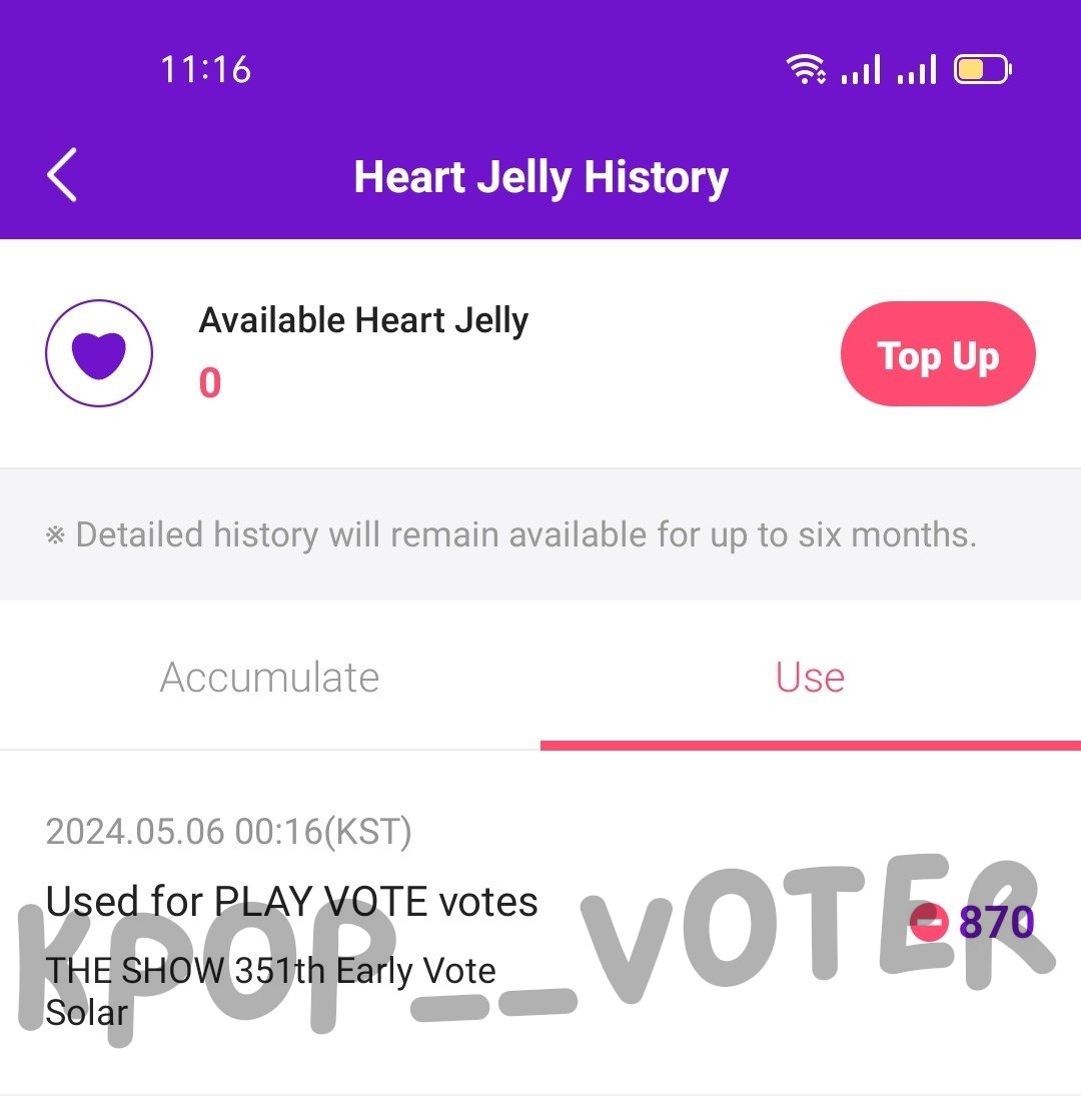 STARPLANET GIVEAWAY: The Show Pre-vote

Winner: #SOLAR 🏆
Congrats!

🩷 870 HEART JELLIES FOR #SOLAR OF #MAMAMOO 🩷

#kpvgives