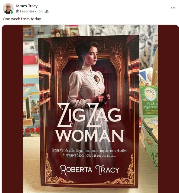 Please join us Saturday, May 11 at 4:30 for the book release of Roberta Tracy’s “Zig Zag Woman, joined by Mike Dunn, author of “Anywhere but Schuylkill” m.facebook.com/story.php?stor… #mystery #vaudeville #zigzagwoman #historiumpress #HistoricalFiction #books #AnywhereButSchuylkill