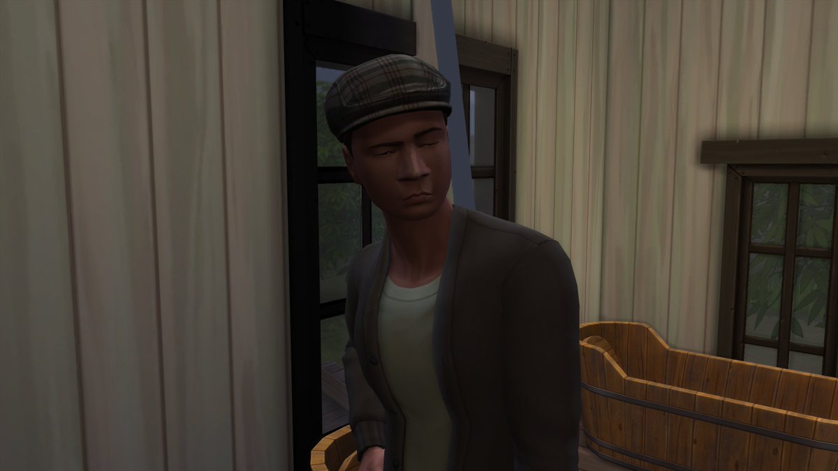 Marccuboi91's tweet photo. Edison had a nice childhood with his new best friend and now it is time to take care of a heirloom. #TheSims4 #ShowUsYourSims #decadechallenge https://t.co/Uui1ejf7bt