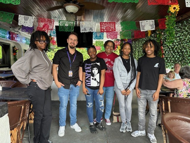 8th-grade Spanish students were able to order food in Spanish, interact with Spanish native speakers and enjoy delicious Mexican food to celebrate 'Cinco de Mayo' festivity. Thanks to Mr. Benavides for a great year!