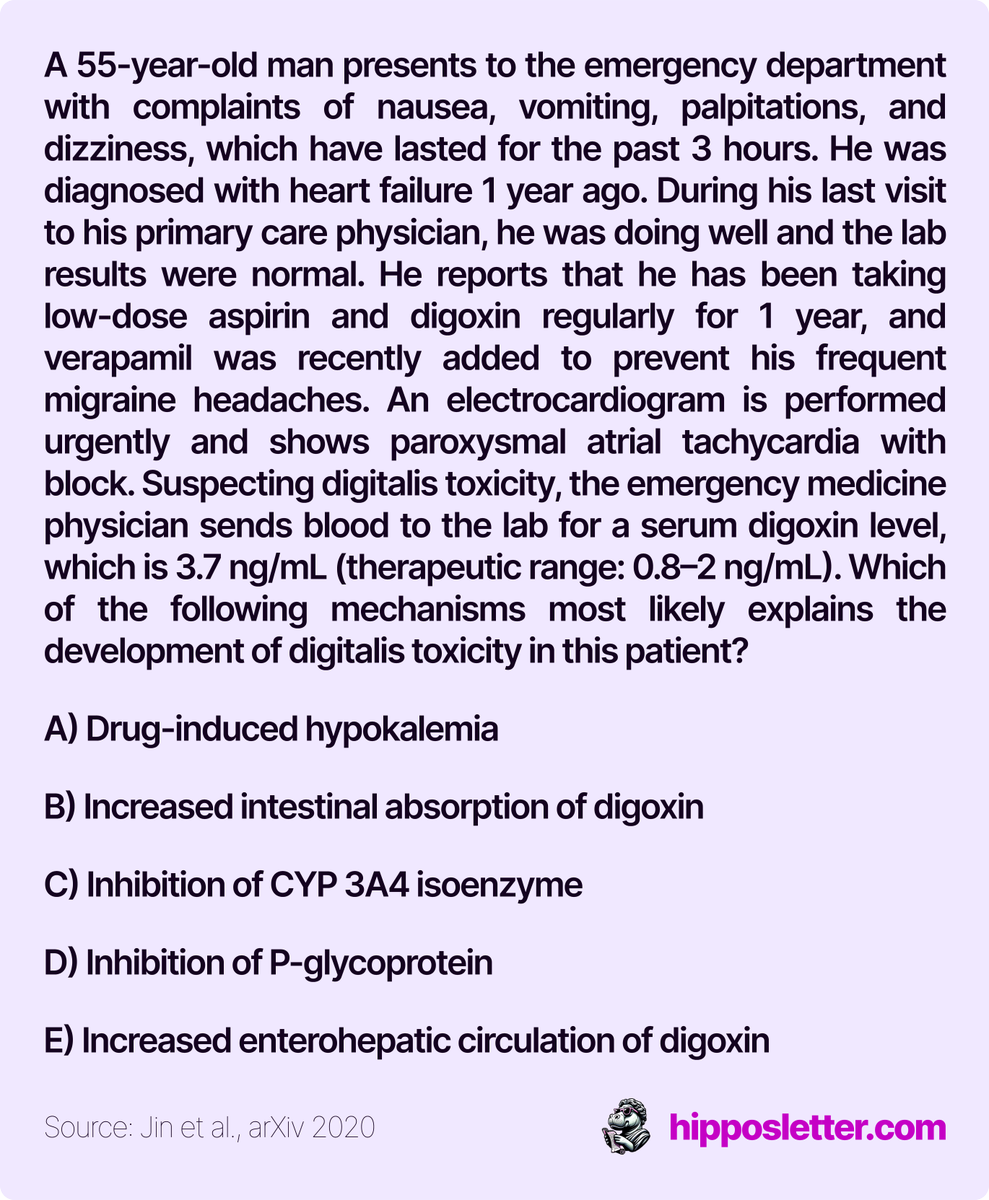 Step up to the challenge—solve this single tough medical question!

 #MedTwitter  #MedQuiz #MCMLE #MedLife

📚 Want the latest medical research updates? Craft your bespoke newsletter with us