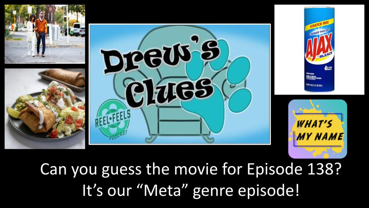 #DrewsClues is back baby!  Next week we have our #Meta genre for Episode 138!  Can you guess what movie host Nathan has chosen for us?  Sound off below!
#ReelFeels #WLIPodPeeps