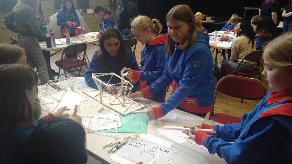 FHGuides's tweet photo. Fab day with Guides and Rangers from @GirlguidingNT at our civil engineering taster day supported by Morgan Sindall infrastructure. Activities from @ICE_engineers, volunteers from @STEMAmbassadors and grant from @CFTyneWearNland = lots of fun.
#STEM #Engineering
@Chief_Guide https://t.co/XeqbmUPdhx
