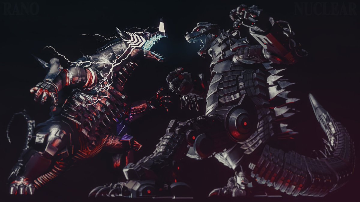 RanoRano35's tweet image. Mecha Gomora v Mecha Godzilla (Collab with @NVcL347)

It was really fun doing a collab with Nuclear, hope to do more in the future!

Mecha Gomora from @MMDCharizard 
Mecha Godzilla by @ByNEET 

#Blender #b3d #S2FM #SourceFilmaker #ultraman #mechagomora #Godzilla #mechagodzilla