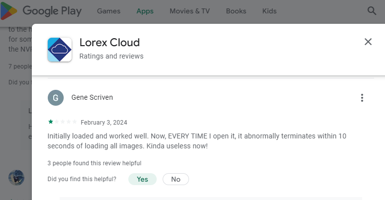 👎2024-Worst-Product-LorexTechnolorey-(Dahua/PRchina)-(Skywatch/RepChina){6}|See GooglePlay=> Nick- 24 February 2024- Almost 2 months after screwing up their app even further than ...t playback in sight. Unbelievable. [QE]=>Fix? Please being smart to shop in 2024![QE-ALTM-634469]