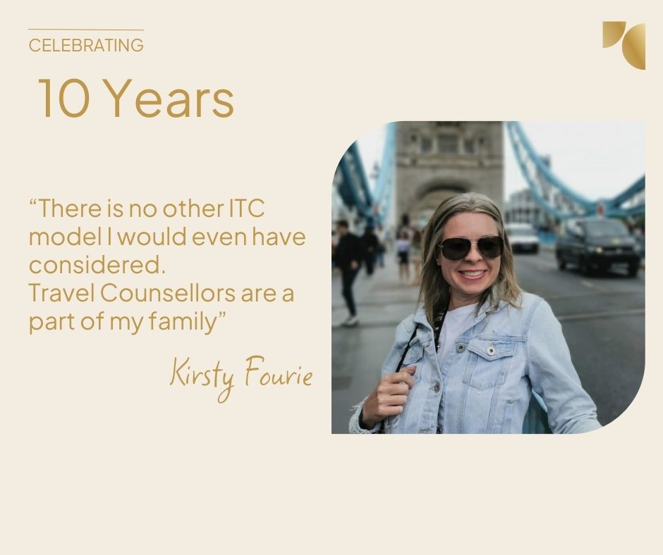 With 10 years comes a lot of learning and growth. Kirsty shares with us what her journey as a TC has been like: buff.ly/4bjBzFQ

#dowhatyoulove #travelbusinessowner #independenttravelagent #careergoals #travelfranchise #businesscoaching #beyourownboss #lifeisbetterasatc