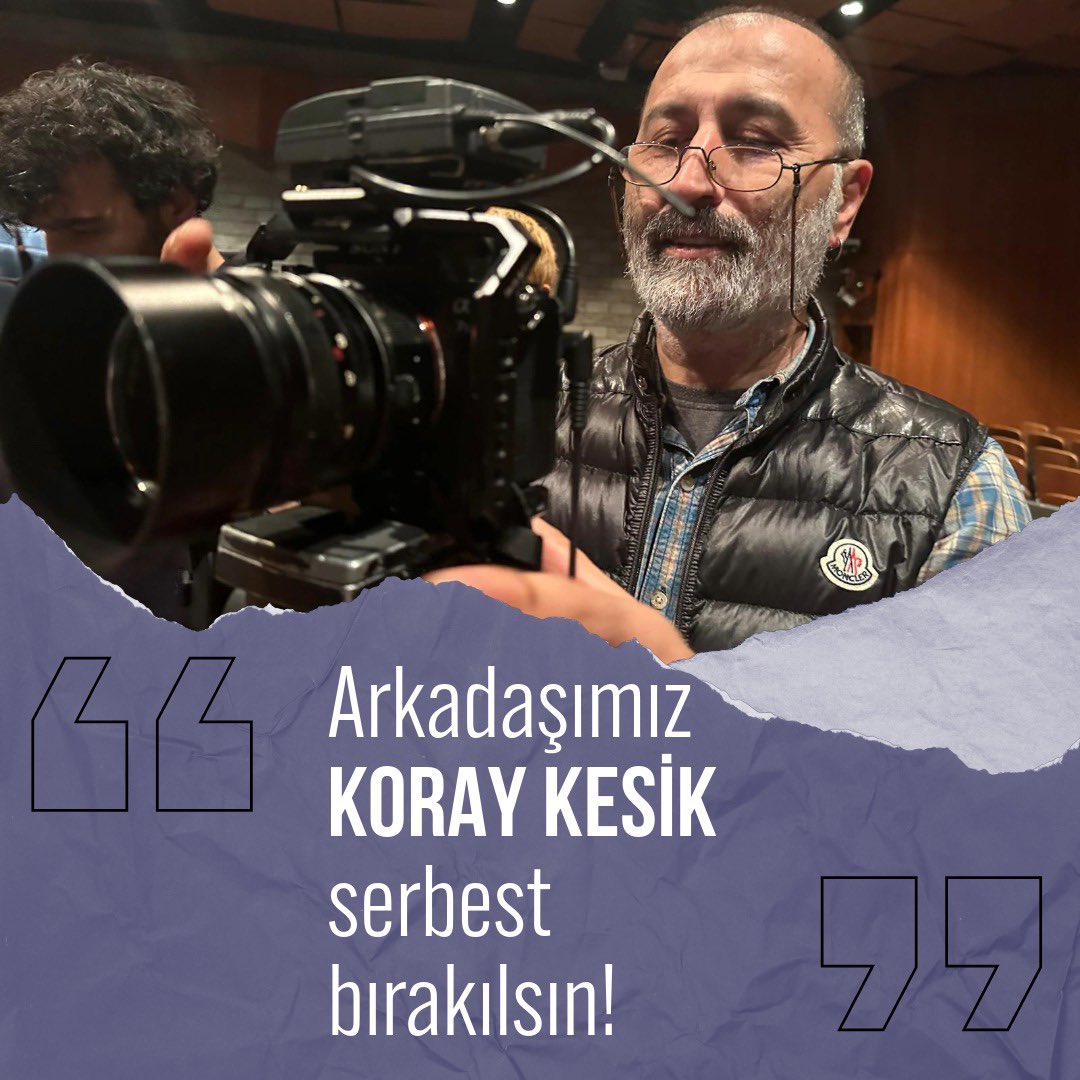 Bizler Koray’ın arkadaşları olarak derhal serbest bırakılmasını talep ediyoruz. #KorayKesikYalnızDegildir #KorayKesikSerbestBırakılsın