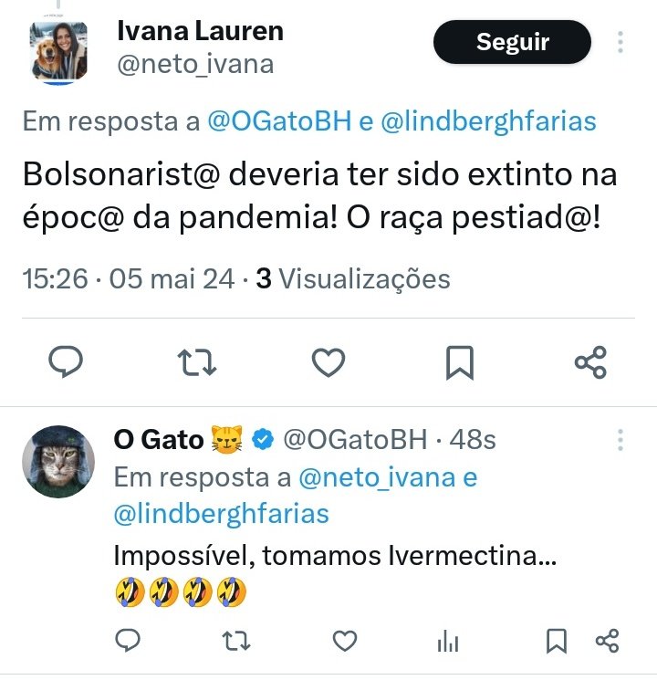 De vez em quando eu mesmo adoro minhas respostas 🤣🤣🤣🤣🤣