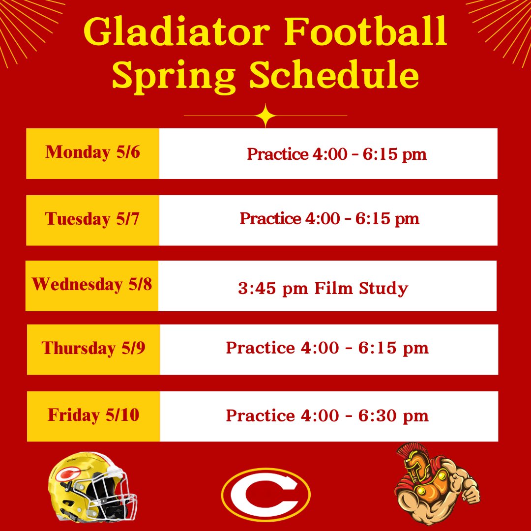 🔴🟡 Spring Football Schedule Week 2 🔴🟡