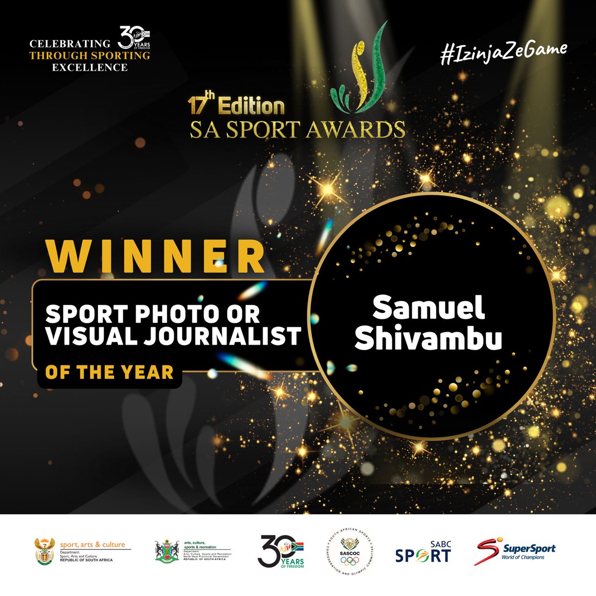 SA_Sport_Awards's tweet photo. Sport Photo Or Visual Journalist Of The Year Goes To https://t.co/zlEnnLMGSS