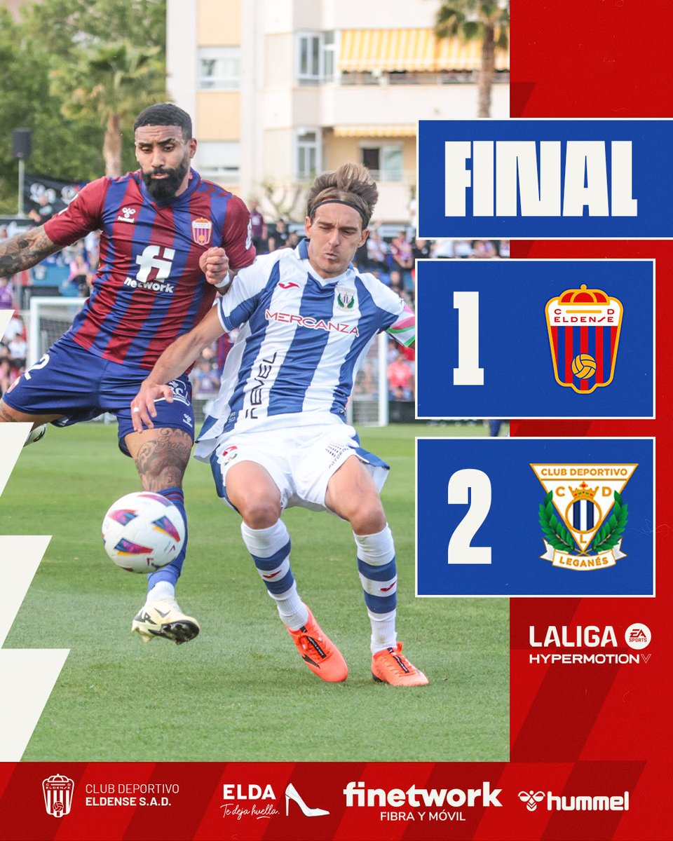 🏁 FINAL • ¡Termina el partido en el Estadio Nuevo Pepico Amat! 🏟

1️⃣ CD Eldense
2️⃣ CD Leganés

#AupaDeportivo #SeguimosSoñando